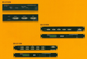 HDMI 고성능 분배기 고화질 디스플레이식별 완벽지원 1:2 1:5 1:11 HD-D102N HD-D105N HD-D110N