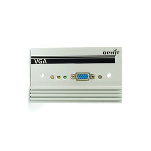 오피트 영상신호 컨버터 VGA to DVI copper 광 변환기 Wall plate 타입 CVBXW-VGA