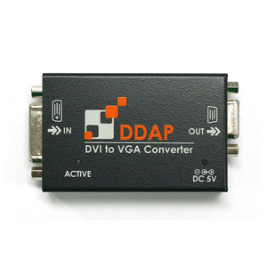 오피트 영상신호 컨버터 DVI to VGA/DVI 변환기 DDAP