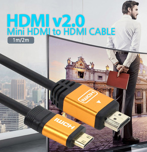 미니 HDMI to Mini HDMI 마이크로 HDMI to MICRO HDMI 케이블 V2.0 4K UHD 3D 고화질 32채널 고음질 AOC ARC HEC BLUE RAY 21:9 시네마 영상 인터넷 직접 연결 지원