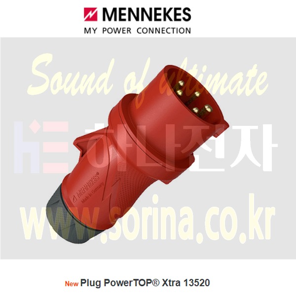 메네키스 메네케스 매네키스 MENNEKES 산업용 전원 파워 플러그 벽 장착형 노출 콘센트 TYP 13520 IP54 400V 32A 5p 6h