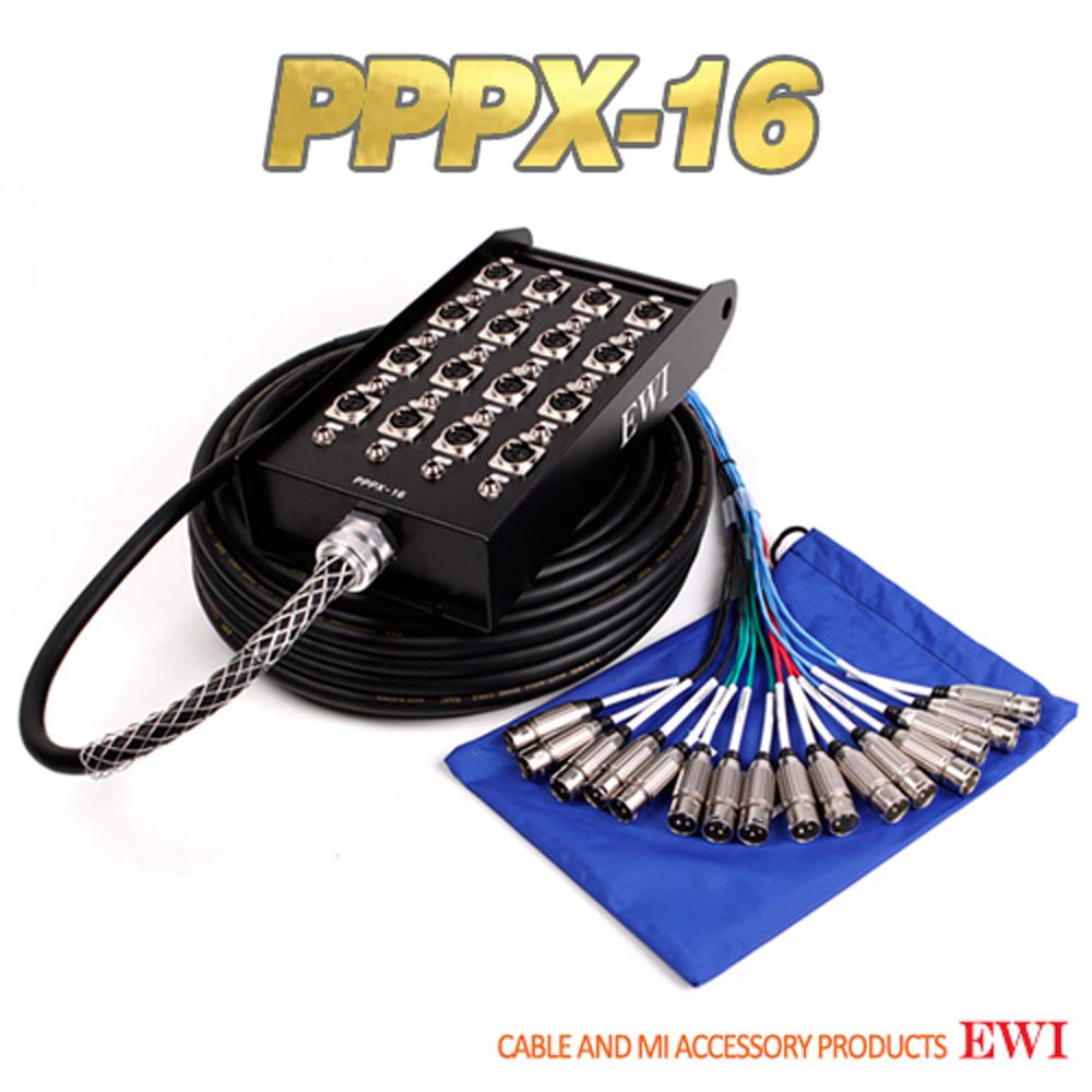 EWI PPPX-16 16채널 XLR PHONE Switchcraft 멀티 케이블 완제품