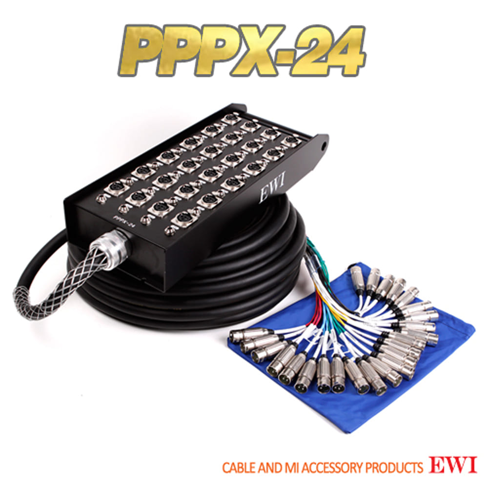 EWI PPPX-24 24채널 XLR PHONE Switchcraft 멀티 케이블 완제품