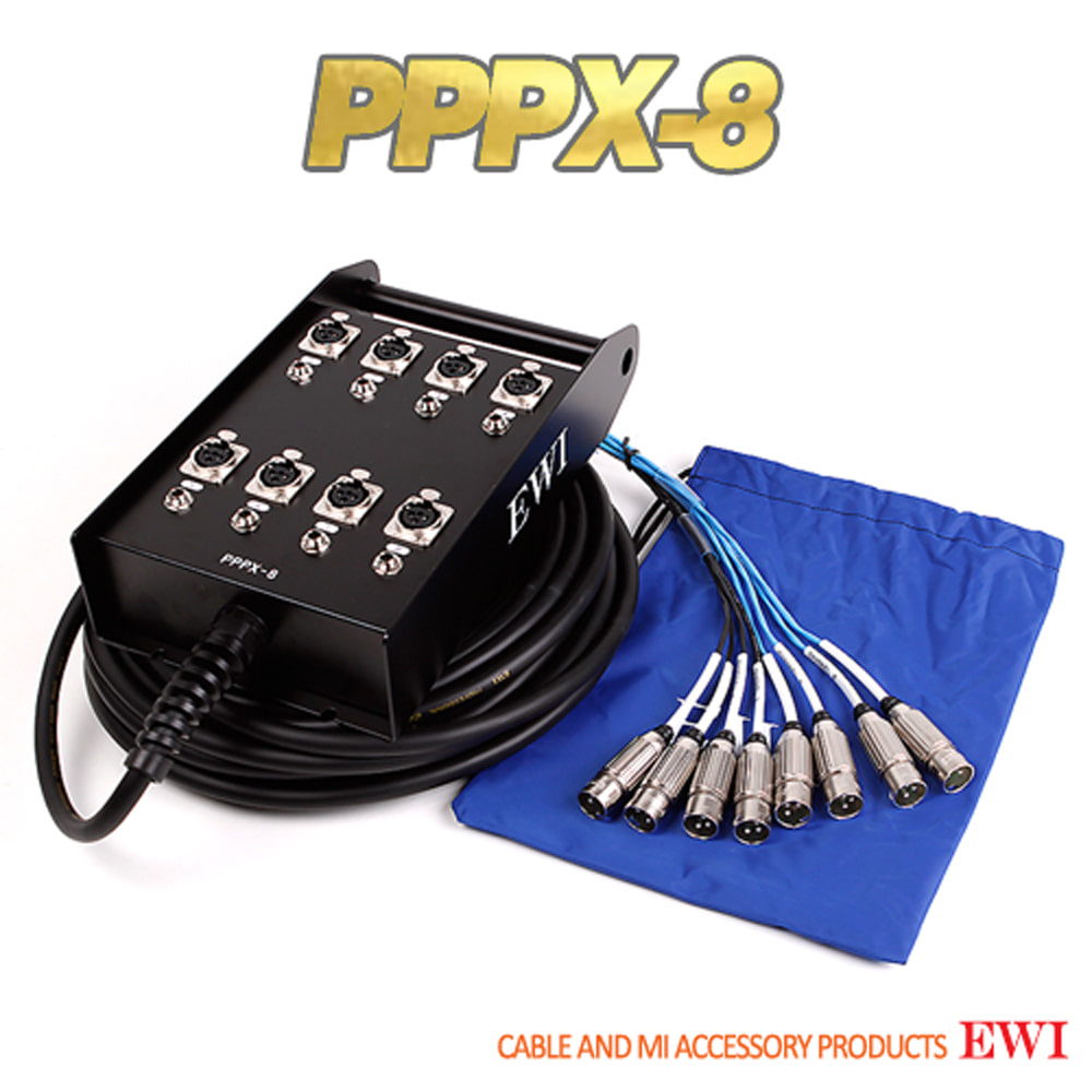 EWI PPPX-8 8채널 XLR PHONE Switchcraft 멀티 케이블 완제품