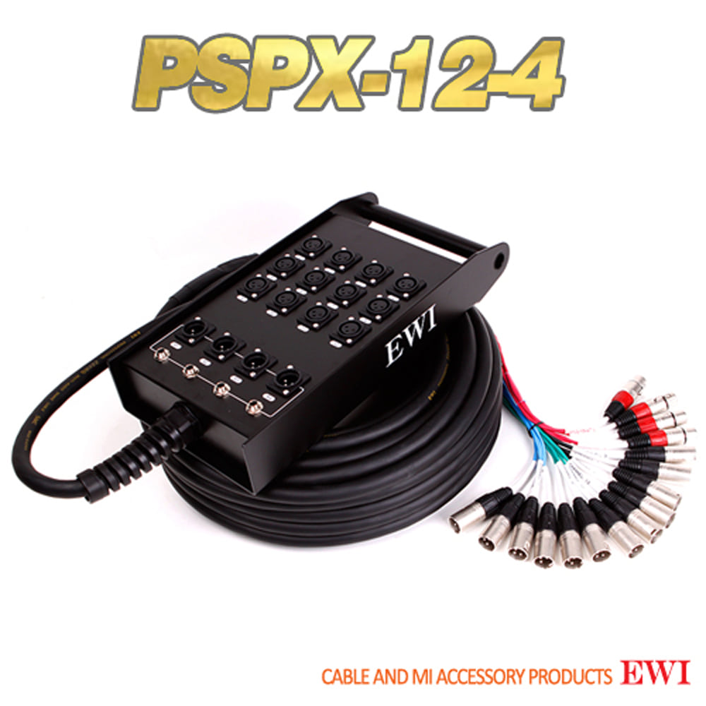 EWI PSPX-12-4 12채널 XLR PHONE 4 RETURN 스네이크 멀티 케이블 완제품