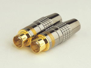 [ 기타 커넥터 ]  S-VHS DIN Plug (Mini 4 Pin) APS-400G (1EA) / 24K Gold Plated