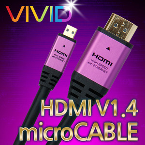 micro HDMI v1.4 cable 1m/2m/3m