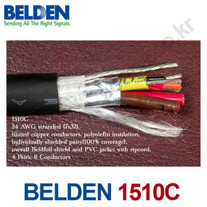 벨덴 BELDEN 1510C 오디오 4채널 멀티케이블 Cable 1롤 150m 300m