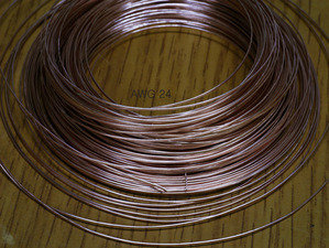 24K Gold plated OCC 99.9999% pure copper wire (24AWG 0.511mm) 6N Flat 선재 [1미터] 단위