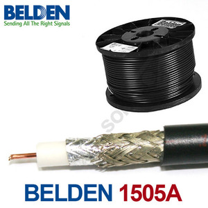 벨덴 Belden 1505A 4C 75옴 HDTV 안테나 동축 케이블 Coax - RG-59/U 1롤 150m 300m