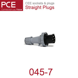산업용 커넥터 산업용 소켓 CEE sockets &amp; plugs / Straight Plugs 045-7 IP67/500V/125A/4P+G