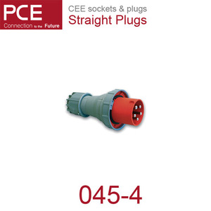 산업용 커넥터 산업용 소켓 CEE sockets &amp; plugs / Straight Plugs 045-4 IP67/110V/125A/4P+G