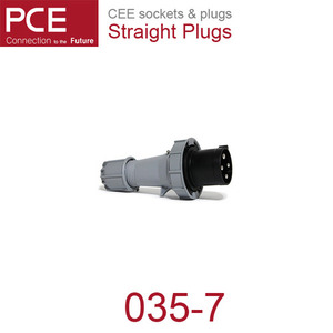 산업용 커넥터 산업용 소켓 CEE sockets &amp; plugs / Straight Plugs 035-7 IP67/500V/63A/4P+G