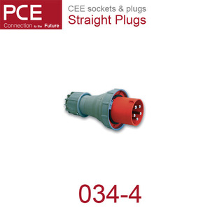 산업용 커넥터 산업용 소켓 CEE sockets &amp; plugs / Straight Plugs 034-4 IP67/110V/63A/3P+G