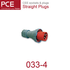 산업용 커넥터 산업용 소켓 CEE sockets &amp; plugs / Straight Plugs 033-4 IP67/110V/63A/2P+G