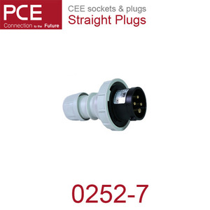 산업용 커넥터 산업용 소켓 CEE sockets &amp; plugs / Straight Plugs 0252-7 IP67/500V/32A/4P+G