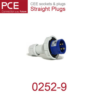 산업용 커넥터 산업용 소켓 CEE sockets &amp; plugs / Straight Plugs 0252-9 IP67/230V/32A/4P+G