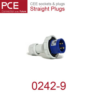 PCE 0242-9 CEE 산업용 플러그 32A 4P 9h 400V IP66/67 샤크