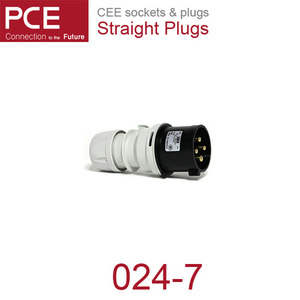 PCE 024-7 CEE 산업용 플러그 32A 4P 7h IP44 샤크