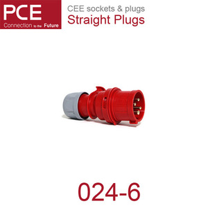 PCE 024-6 CEE 산업용 플러그 32A 4P 6h 400V IP44 샤크