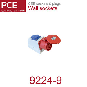 산업용플러그/산업용벽소켓 CEE sockets &amp; plugs / Wall sockets 9224-9 IP44/230V/32A/3P+G 