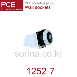 산업용플러그/산업용벽소켓 CEE sockets &amp; plugs / Wall sockets 1252-7 IP67/500V/32A/4P+G