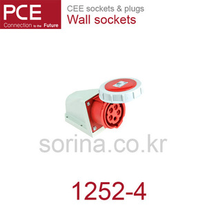 산업용플러그/산업용벽소켓 CEE sockets &amp; plugs / Wall sockets 1252-4 IP67/110V/32A/4P+G