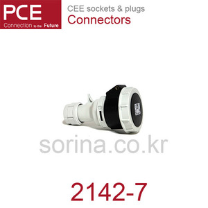 PCE 2142-7 CEE 산업용 커넥터 16A 4P 7h IP66/67 샤크