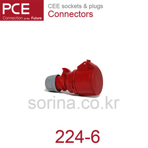 PCE 224-6 CEE 산업용 커넥터 32A 4P 6h 400V IP44 샤크