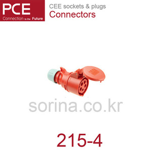 산업용플러그/산업용커넥터 CEE sockets &amp; plugs / Connectors 215-4 IP44/110V/16A/4P+G 