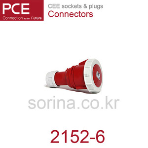 PCE 2152-6 CEE 산업용 커넥터 16A 5P 6h 400V IP66/67