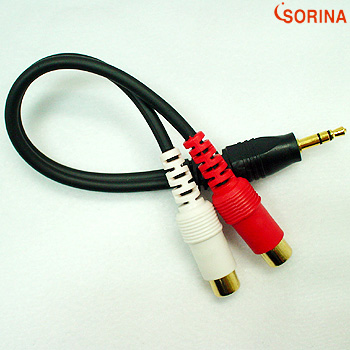 2RCA to 3.5mm Stereo to 2RCA 케이블
