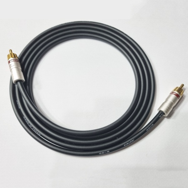[서브우퍼 전용 케이블] 오디오 인터커넥트 케이블 WOOFER-5.1CH (1m/pair) One RCA Plug to One RCA Plug