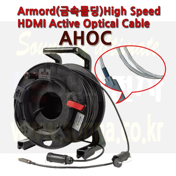 100미터 장거리 전송 4K UHD 60HZ 4:4:4: HDMI Active Optical Cable 광 케이블 금속 몰딩처리 인장력 강화 AHOC 10미터