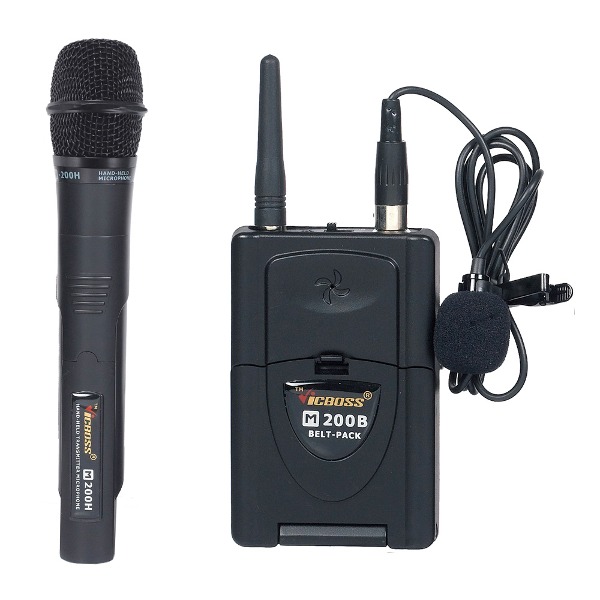 프로사운드 VICBOSS 빅보스 VHF 200MHz 핸드형 무선 마이크 송신기 M-200H