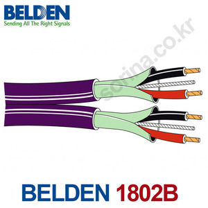 벨덴 BELDEN 1802B Multi Conductor Double Pair Cable 1롤(150m)