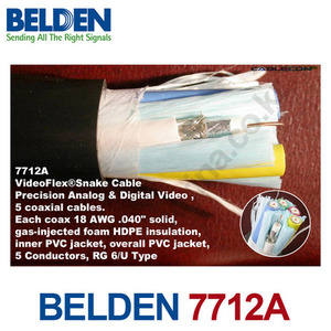 벨덴 BELDEN 7712A 75 Ohm RG-6/U 1694A Bundled 1롤 300m
