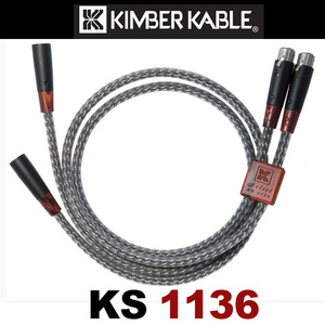 [정품]킴버케이블 Kimber Kable KS 1136 발란스 XLR 인터커넥터 Interconnect Cable XLR Silver 1미터