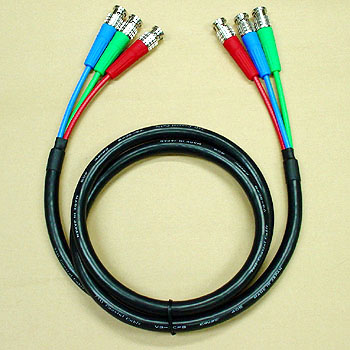 카나레 75오옴 BNC RGB 콤포넌트 케이블 V3-3CFB(커넥터 선택)