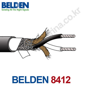 벨덴 BELDEN 8412 OFC 2심 실드 주석도금 인터커넥트 악기용 케이블 150m 300m