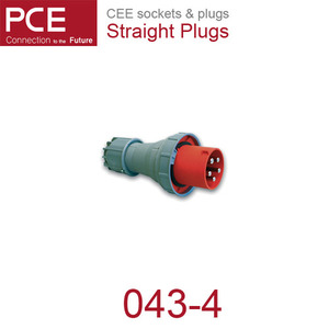 산업용 커넥터 산업용 소켓 CEE sockets &amp; plugs / Straight Plugs 043-4 IP67/110V/125A/2P+G