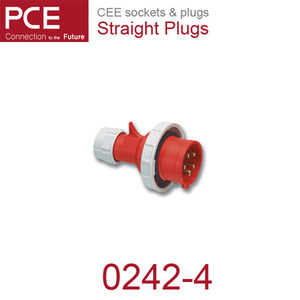 산업용 커넥터 산업용 소켓 CEE sockets &amp; plugs / Straight Plugs 0242-4 IP67/110V/32A/3P+G
