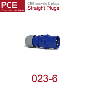PCE 023-6 CEE 산업용 플러그 32A 3P 6h 230V IP44 샤크 IEC60309 단상 플러그 숫놈 Male