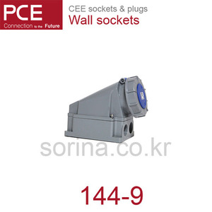 PCE 144-9 산업용플러그/산업용벽소켓 CEE sockets &amp; plugs / Wall sockets 144-9 IP67/230V/125A/3P+G