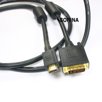 [정품] KIMBER DVI to HDMI DVI-듀얼 타입 고순도 은도금된 킴버 HDV 케이블 1m