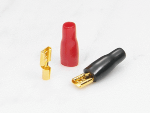 [품절 ] 24K Gold Plated Slip on Female Receptacle AGBF110-5 (1개)