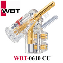 [정품] WBT공식 판매점 수입 정품 권총단자 너트 나사 조임식 스피커 바나나 플러그 WBT-0610 CU 4EA 1세트